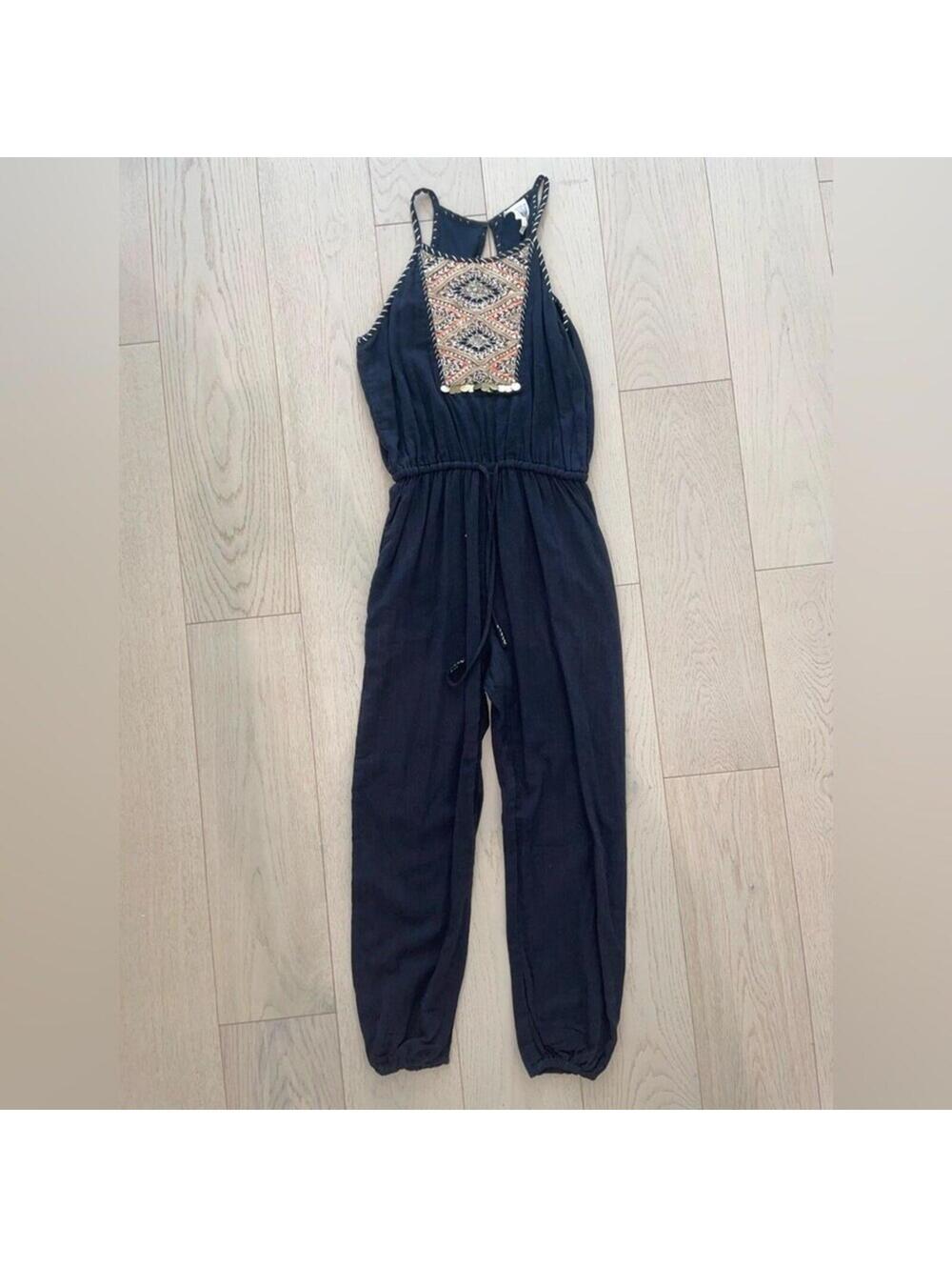 Anthropologie Black Romper Size Small